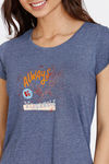 Zivame Looney Tunes Knit Cotton Pyjama Set - Medieval Blue — thumbnail 5